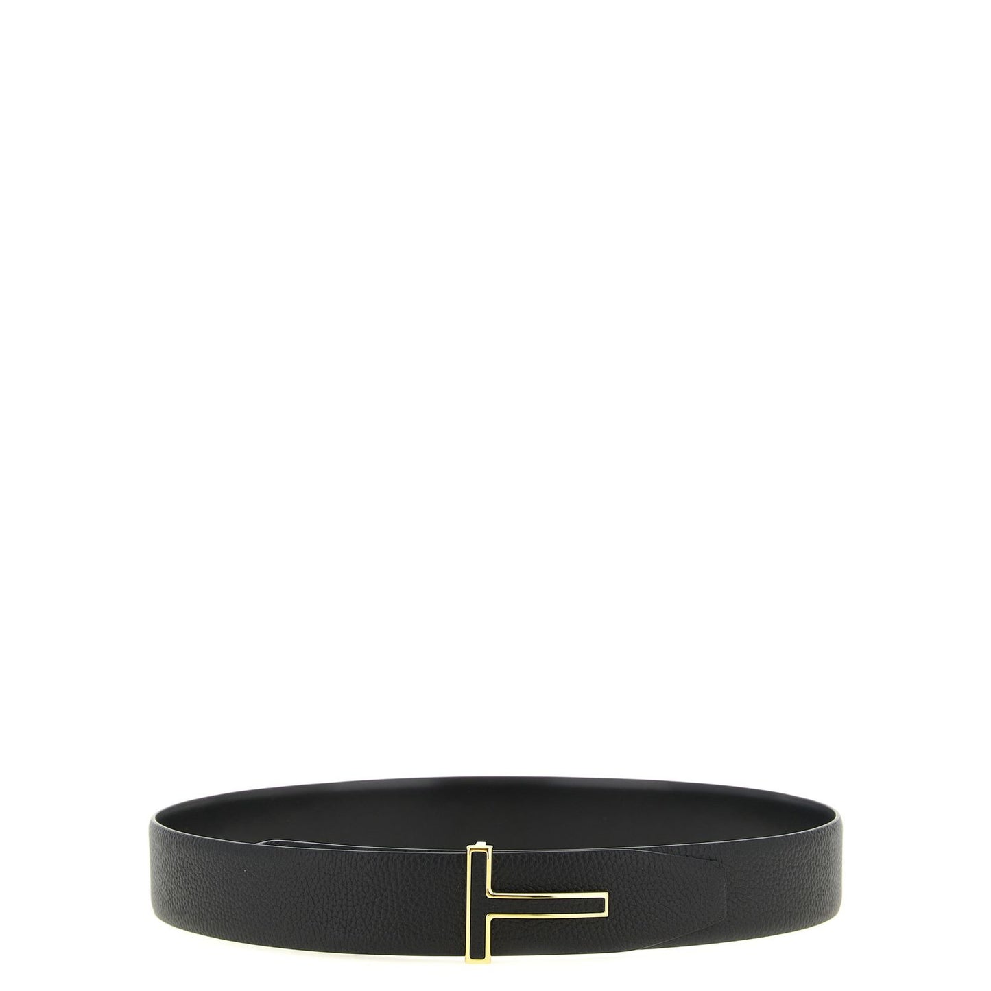 Tom Ford Black Calfskin Regular Belt