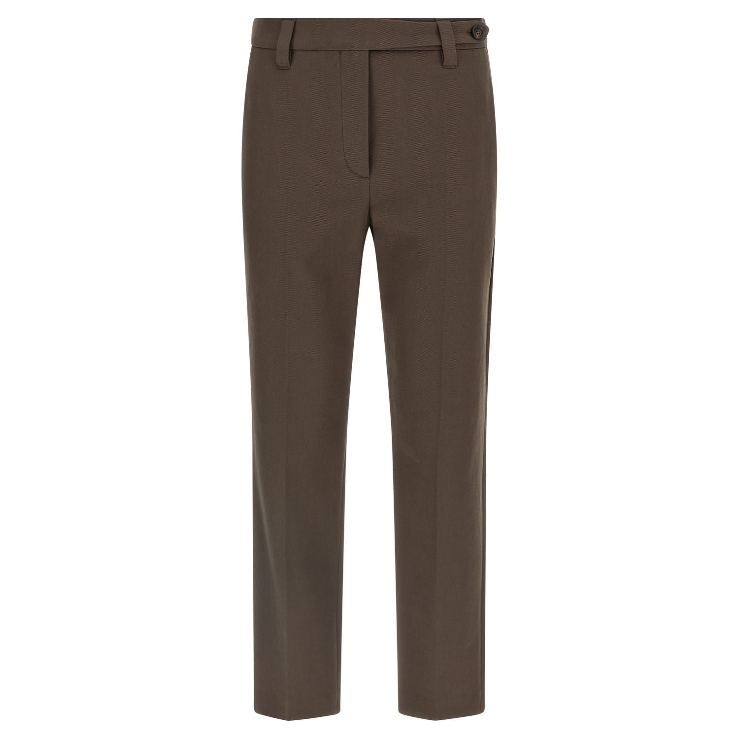 Brunello Cucinelli Brown Cotton Casual Pants