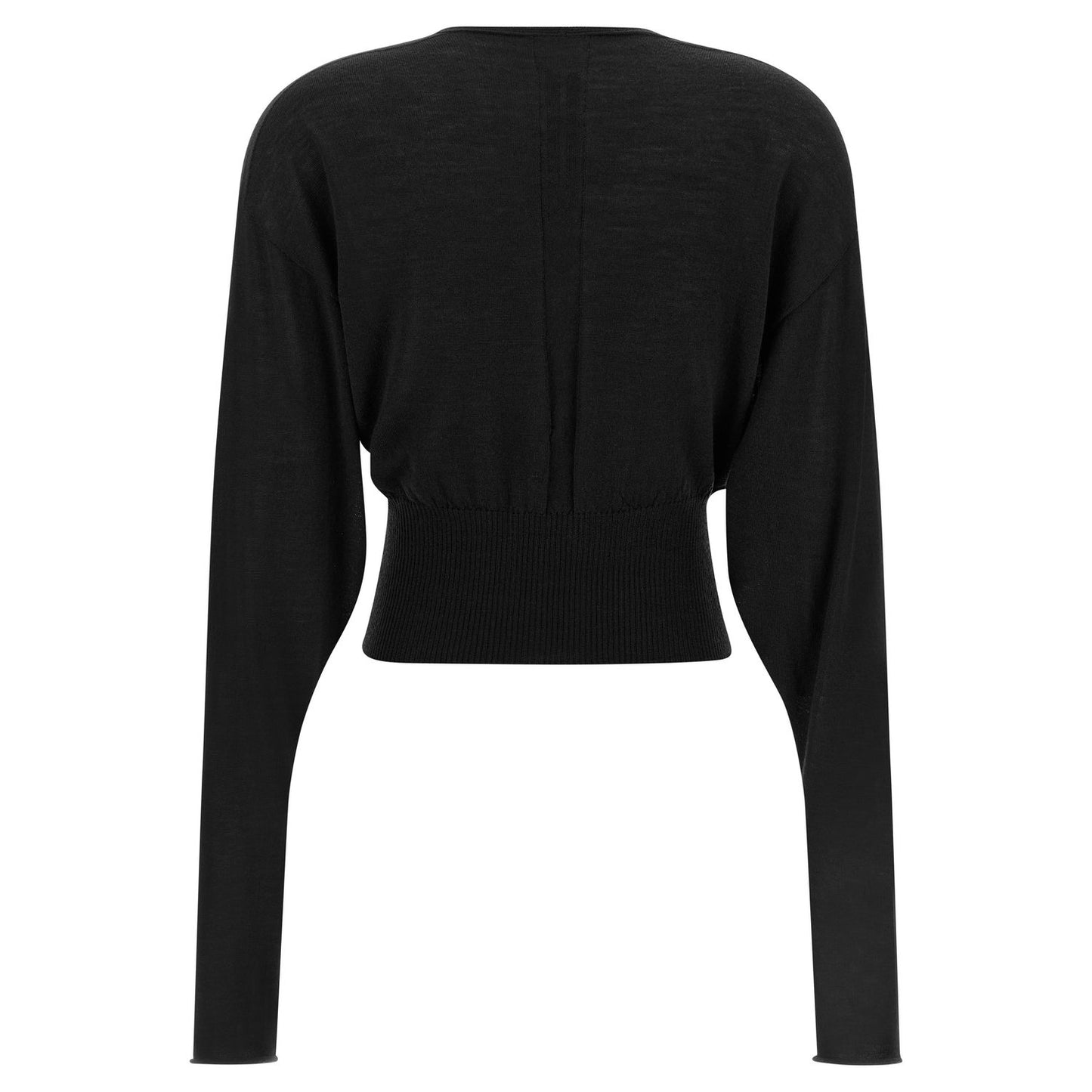Rick Owens Black Cotton Sweatshirt