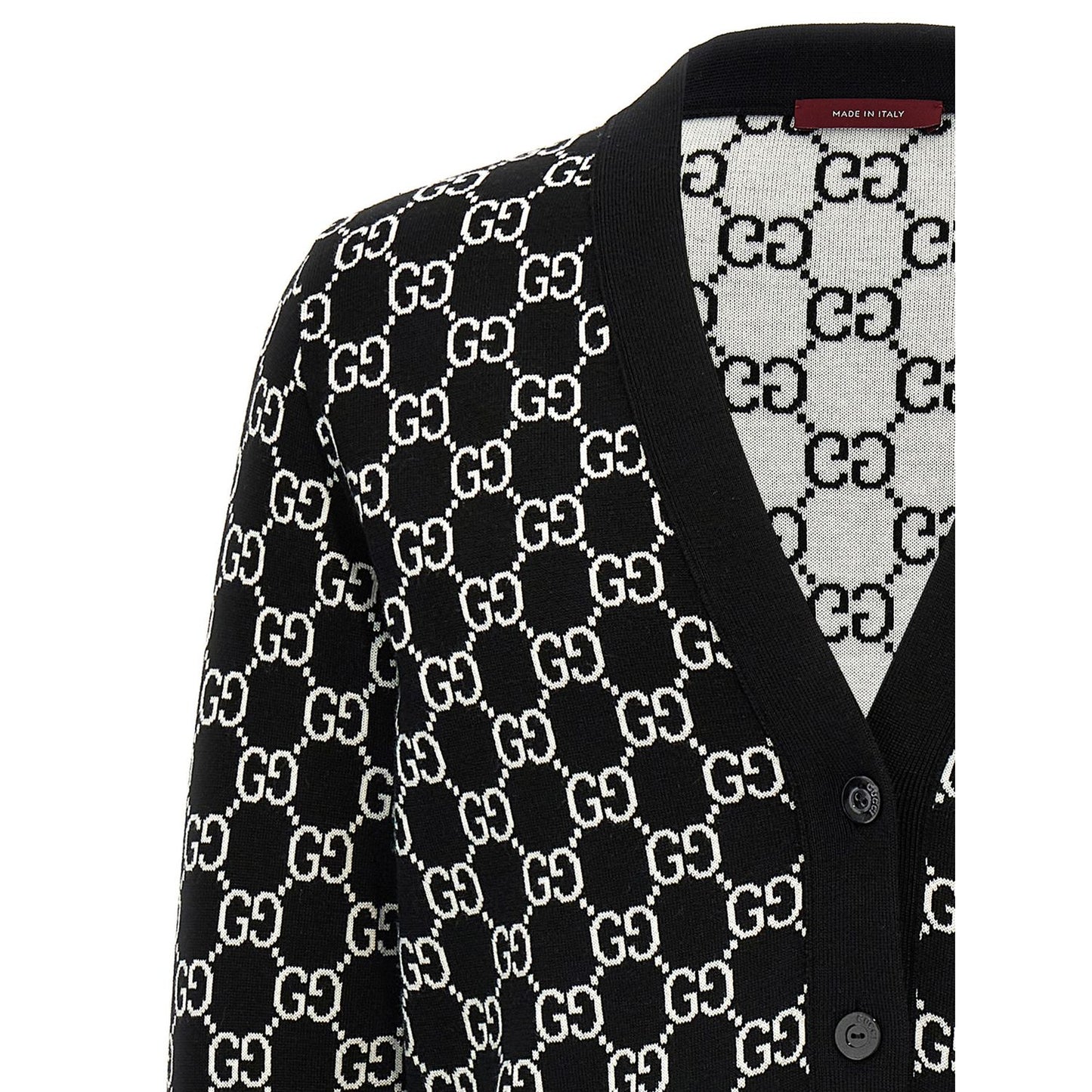 Gucci Bicolor Wool Cardigan