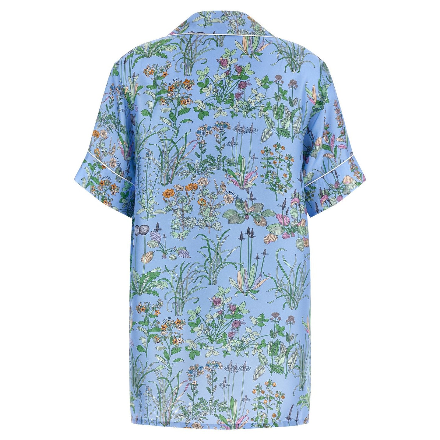 Gucci Blue Silk Blouse