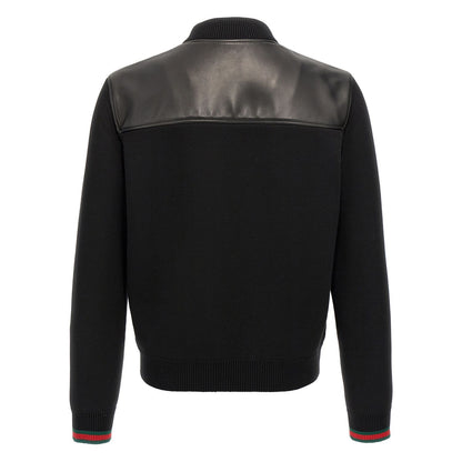 Gucci Black Lamb Leather Leather Jacket