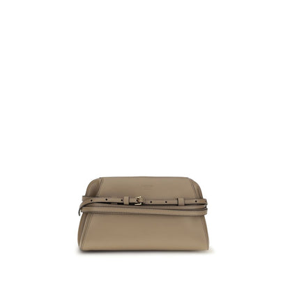 Moschino Beige Goatskin Clutch Bag