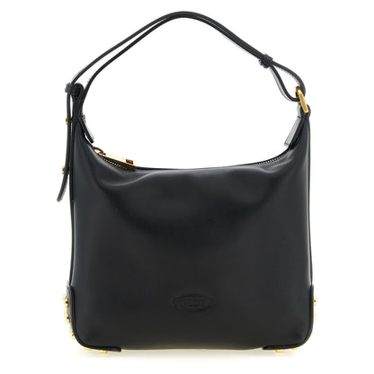 Tod's Black Calfskin Shoulder Bag