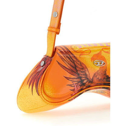 Diesel Orange Polyethylene Crossbody Bag