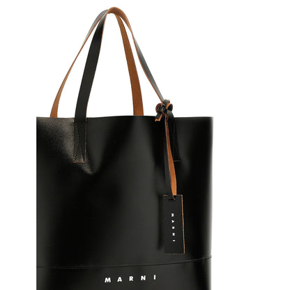 Marni Black Polyethylene Tote Bag