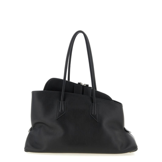 The Attico Black Calfskin Shoulder Bag