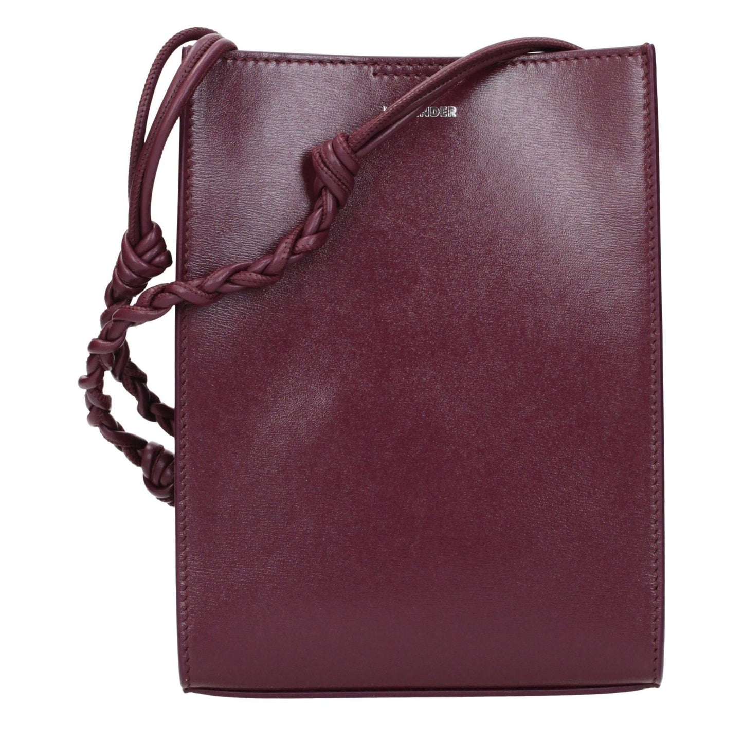 Jil Sander Purple Leather Crossbody Bag
