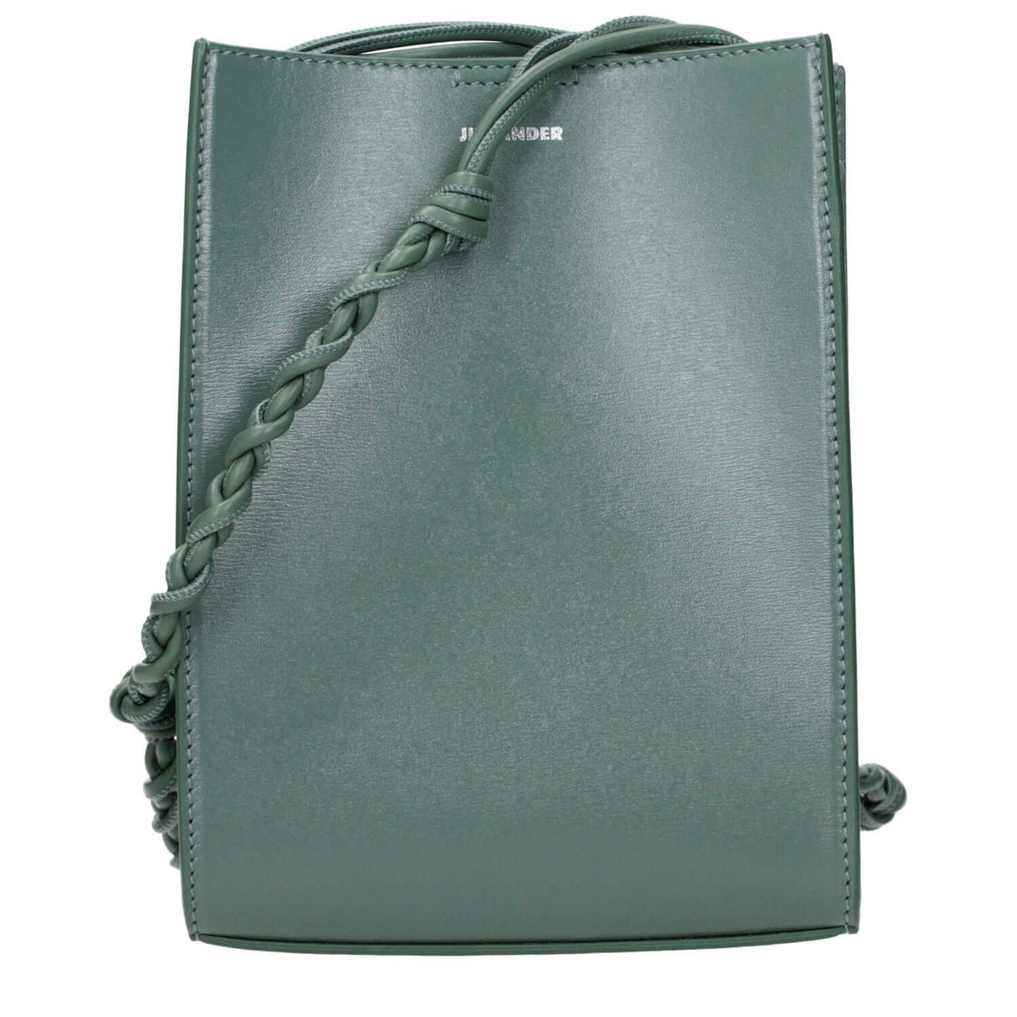 Jil Sander Green Leather Crossbody Bag