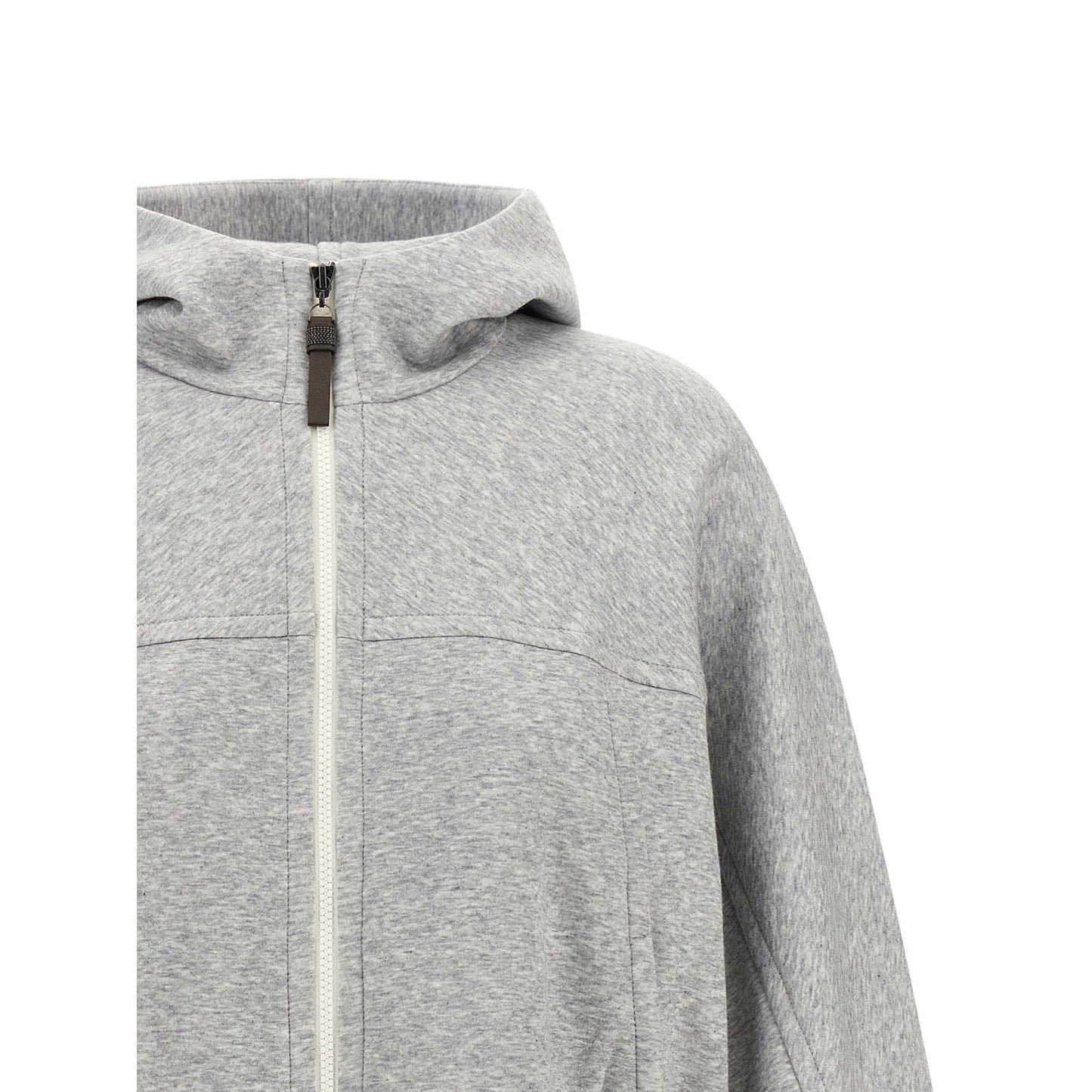 Brunello Cucinelli Gray Cotton Hoodie