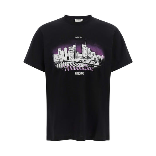 Moschino Black Cotton T-Shirt