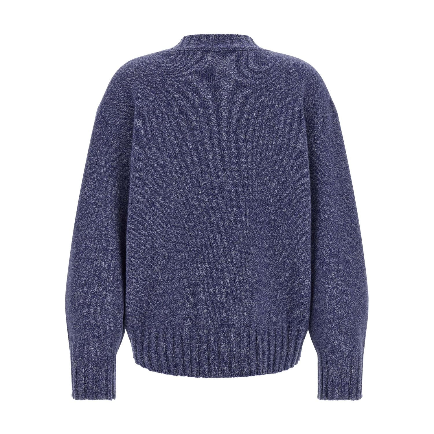 The Attico Blue Virgin Wool Cardigan