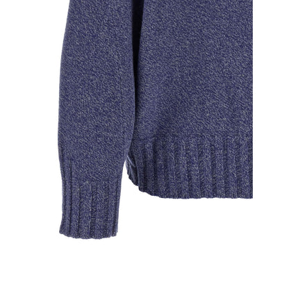 The Attico Blue Virgin Wool Cardigan
