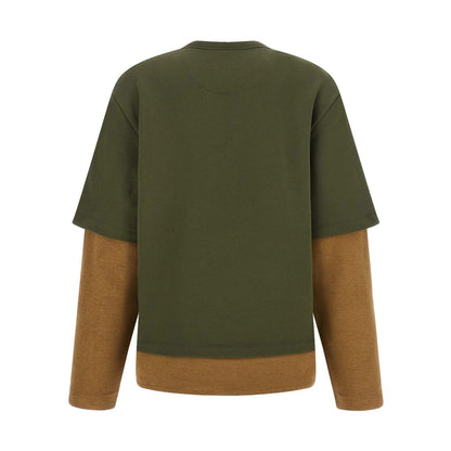 The Attico Bicolor Cotton Sweatshirt