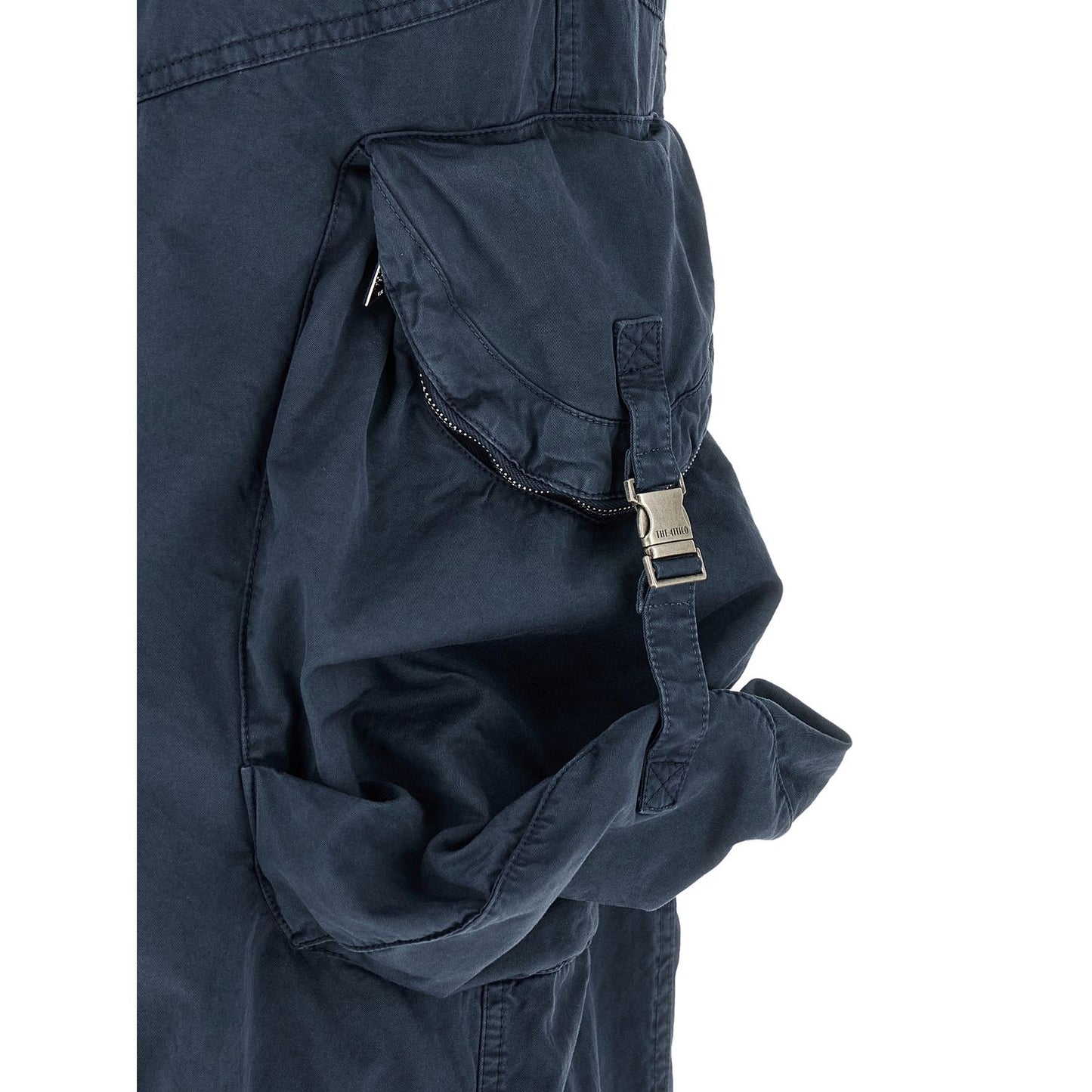 The Attico Blue Cotton Cargo Pants