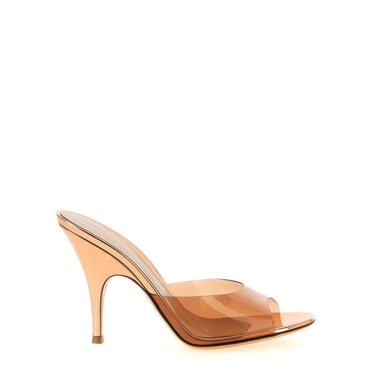 Gianvito Rossi Orange Polyethylene Stiletto Heel Sandals