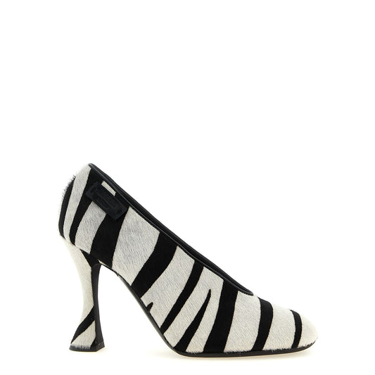 Moschino Bicolor Calfskin High Heel Pumps