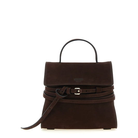 Moschino Brown Calfskin Handbag