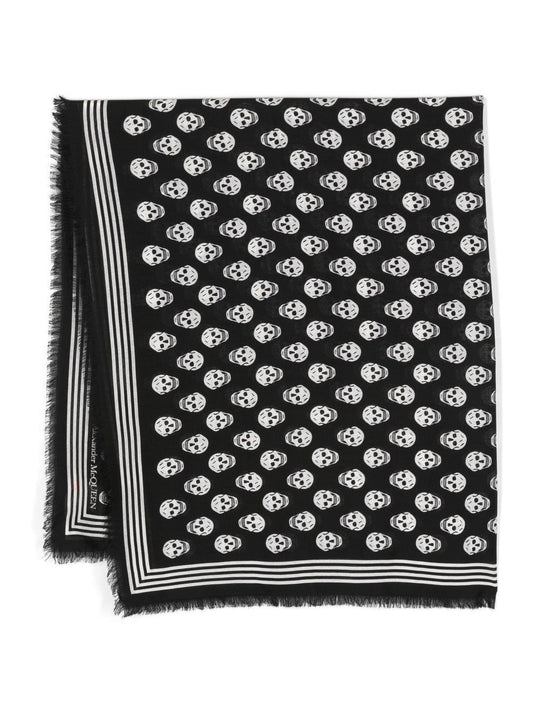 Alexander McQueen Scarfs Black Scarves Hats & Gloves Alexander Mcqueen