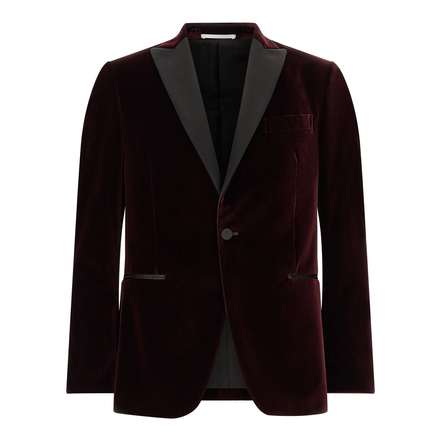 Pal Zileri Bordeaux Cotton Blazer