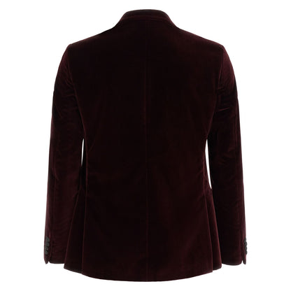 Pal Zileri Bordeaux Cotton Blazer