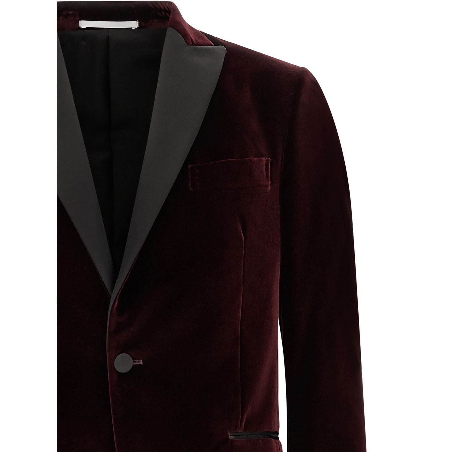 Pal Zileri Bordeaux Cotton Blazer