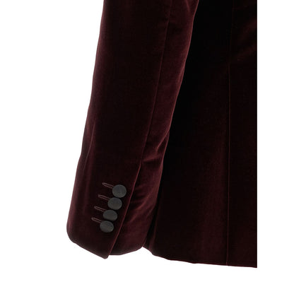 Pal Zileri Bordeaux Cotton Blazer