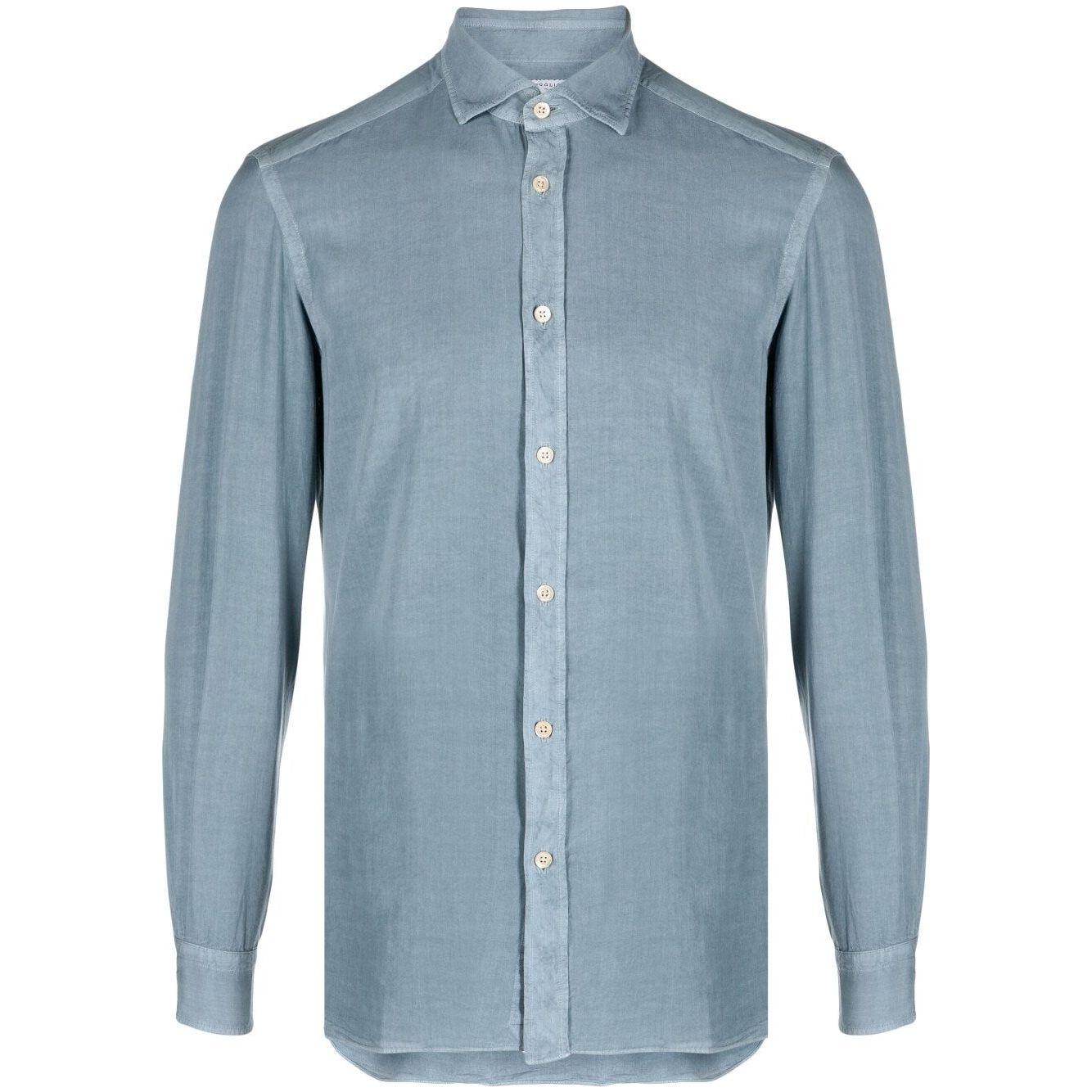 Boglioli Shirts Clear Blue Shirts Boglioli