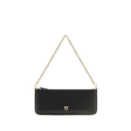 PINKO Black Calf Leather Bos Taurus Wallet