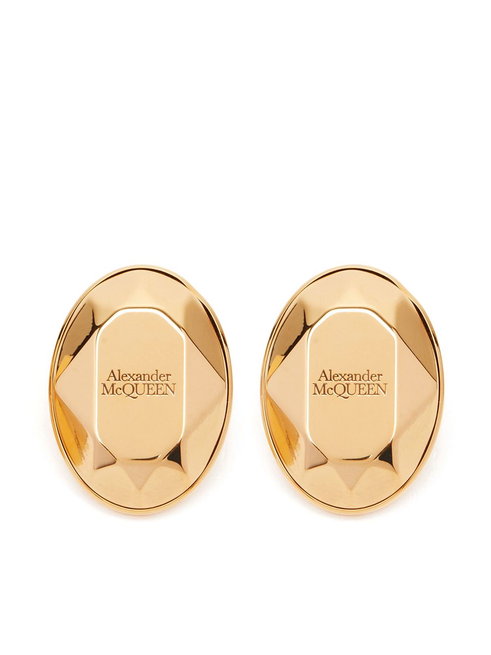 Alexander McQueen Bijoux Golden Earrings Alexander Mcqueen