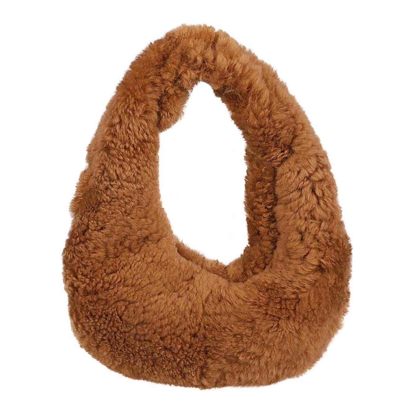 Anita Bilardi Camel shoulder bag synthetic fur Shoulder Anita Bilardi