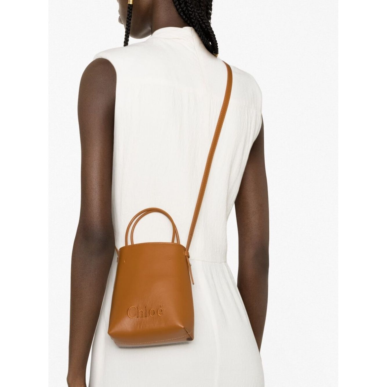 Chloè Bucket Crossbody Bag Brown