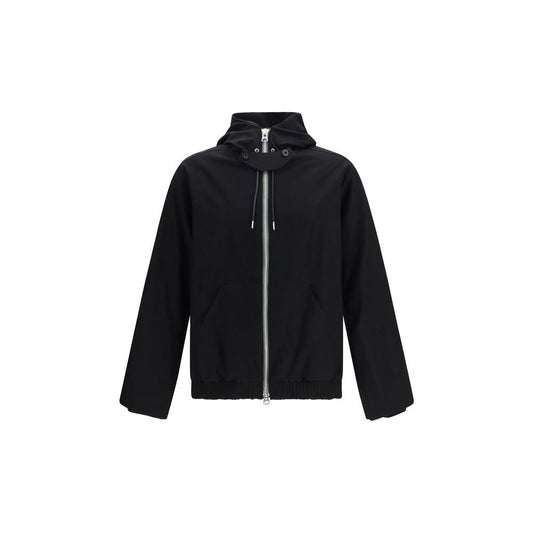 Sacai Black Wool Oves Aries Full-Length Jacket