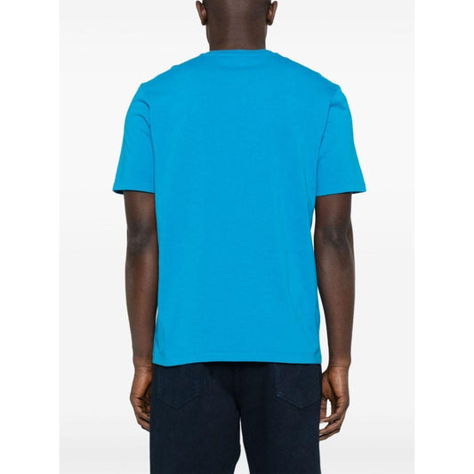 MAISON KITSUNE' T-shirts and Polos Blue Topwear Maison Kitsune