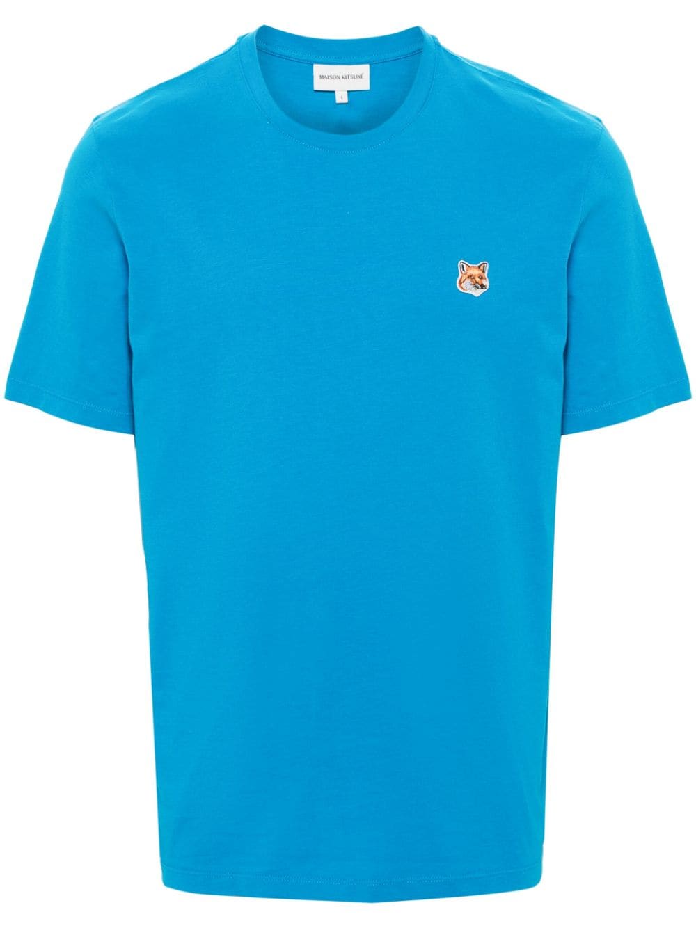 MAISON KITSUNE' T-shirts and Polos Blue Topwear Maison Kitsune'