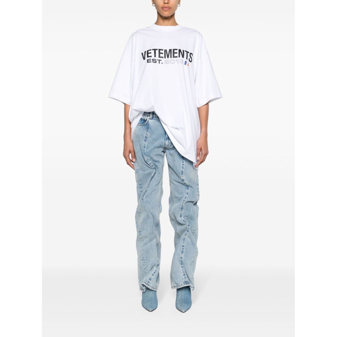 Vetements T-shirts and Polos White Topwear Vetements