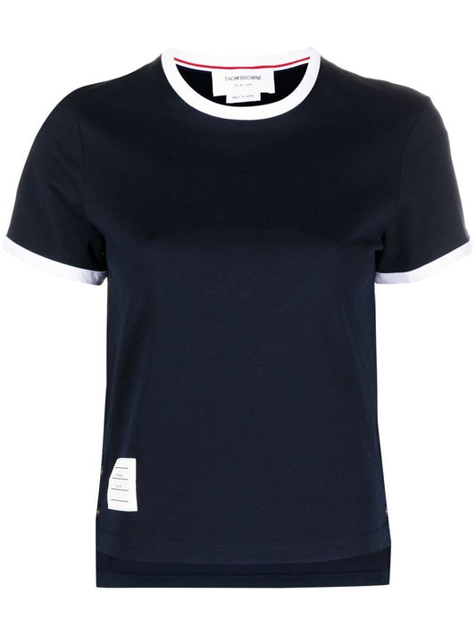 Thom Browne T-shirts and Polos Blue Topwear Thom Browne