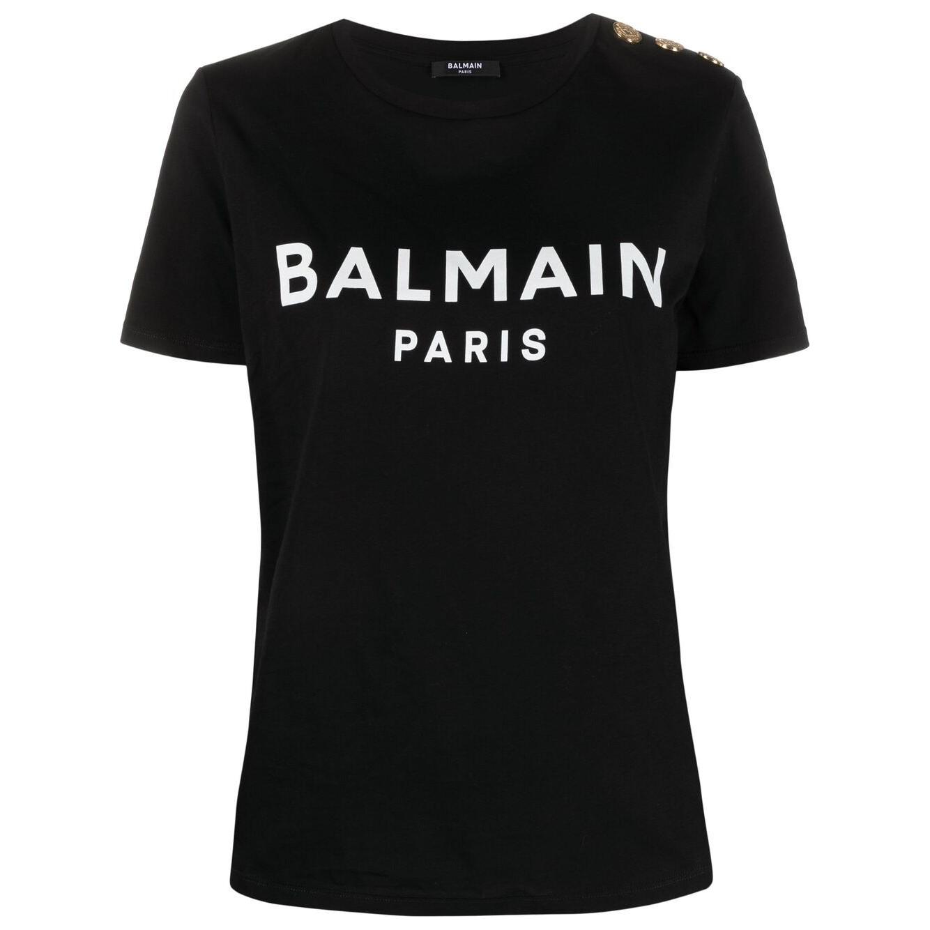 Balmain T-shirts and Polos Black Topwear Balmain