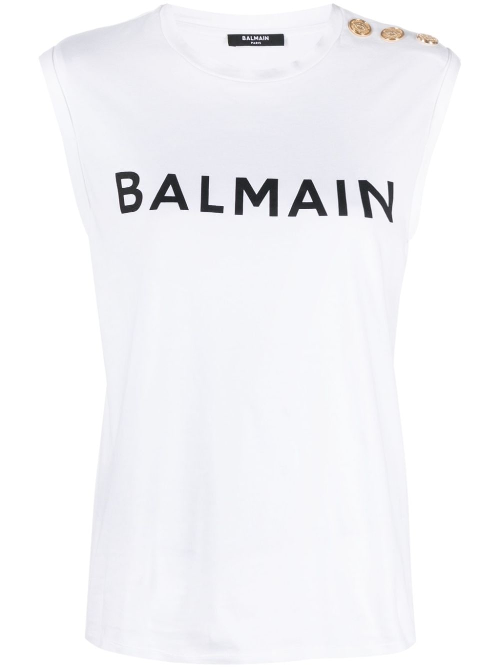 Balmain Top White Topwear Balmain