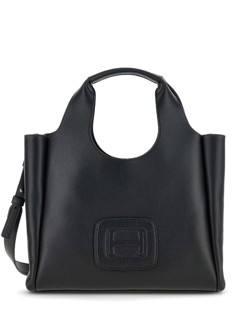 HOGAN PRE medium H-Bag logo-embossed tote Bag Black