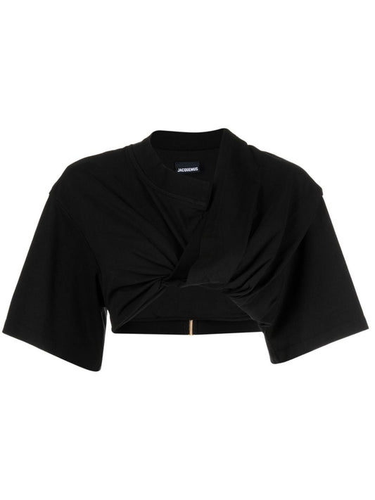 JACQUEMUS T-shirts and Polos Black