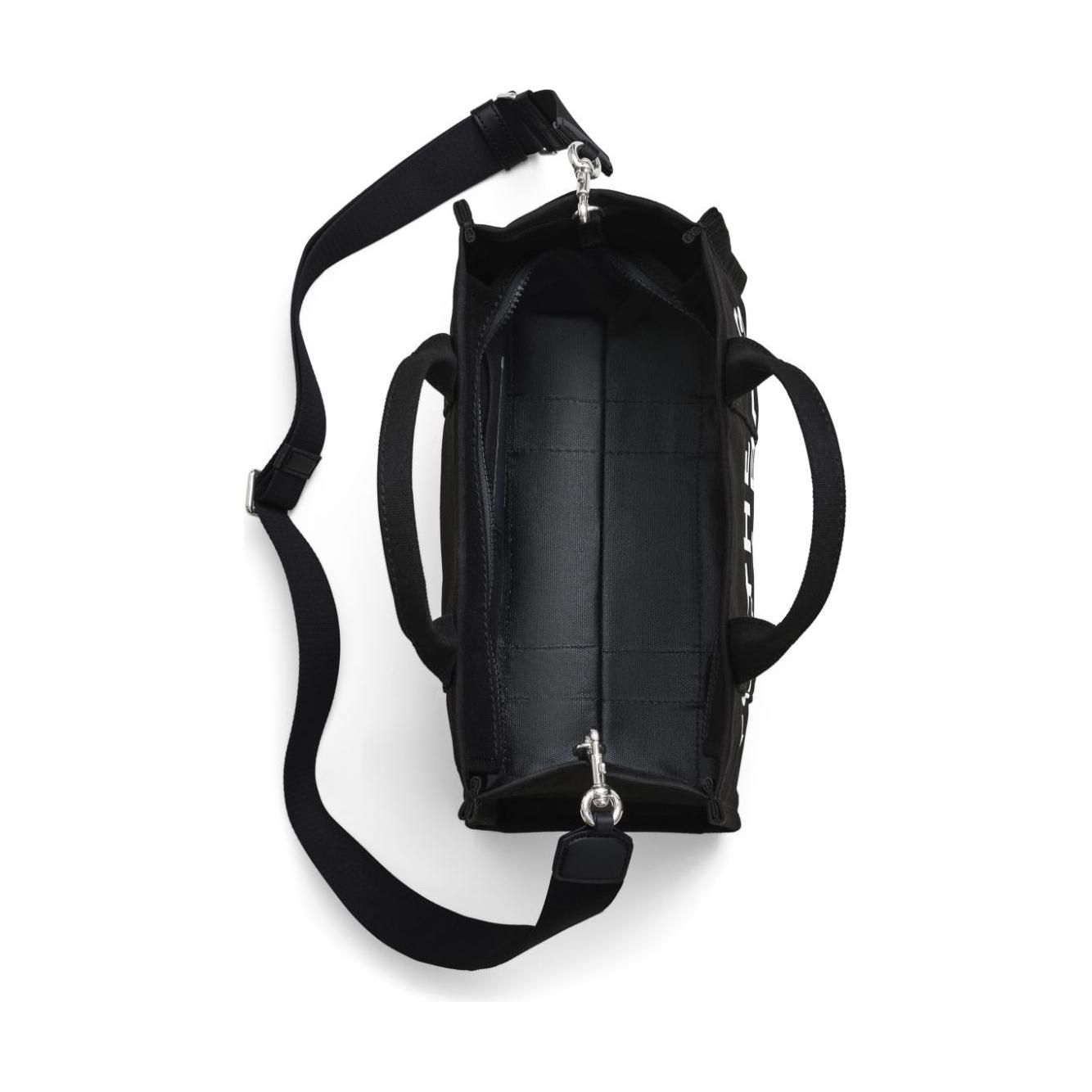 Front view with bag zipped and handles upright.