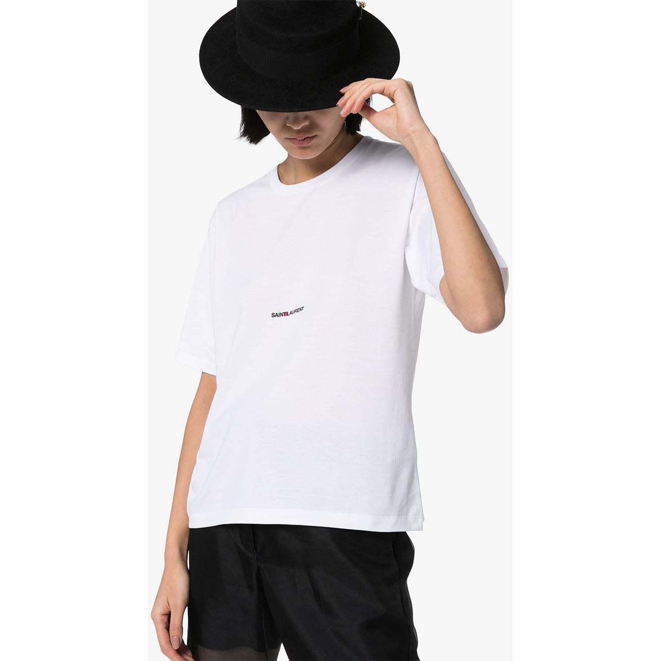 Saint Laurent  T-shirts and Polos White Topwear Saint Laurent