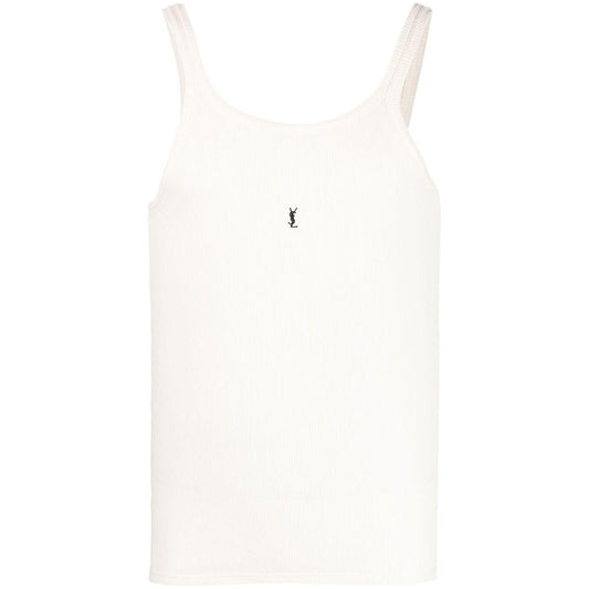 Saint Laurent  Top White Topwear Saint Laurent