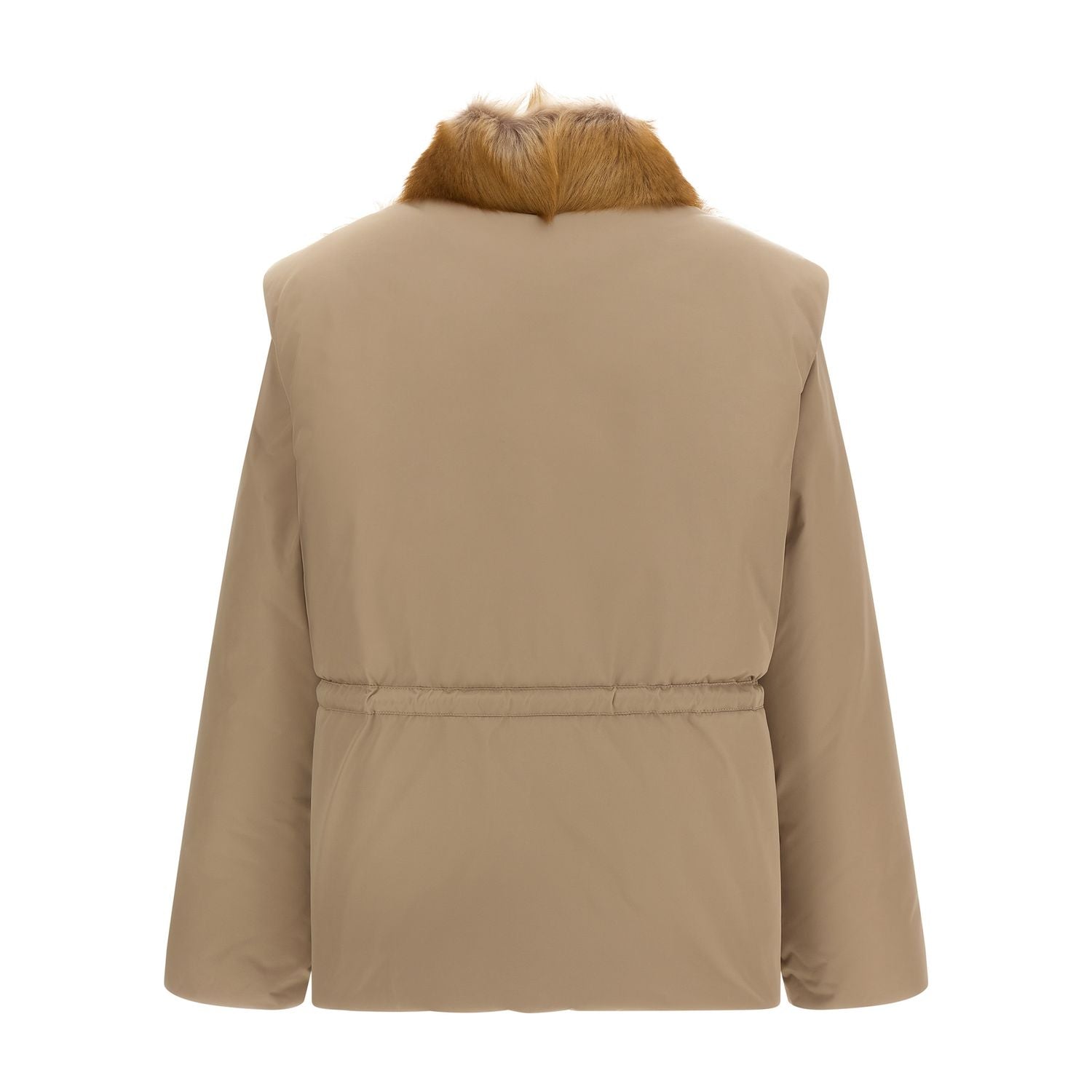 Moncler Beige Polyester Sleeveless Jacket