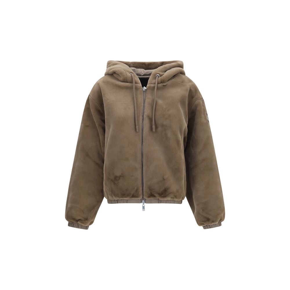 Moose Knuckles Brown Recycled Polyester Sweatshirt