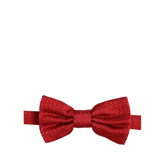 Dolce & Gabbana Men Red 100% Silk Adjustable Neck Papillon Bow Tie