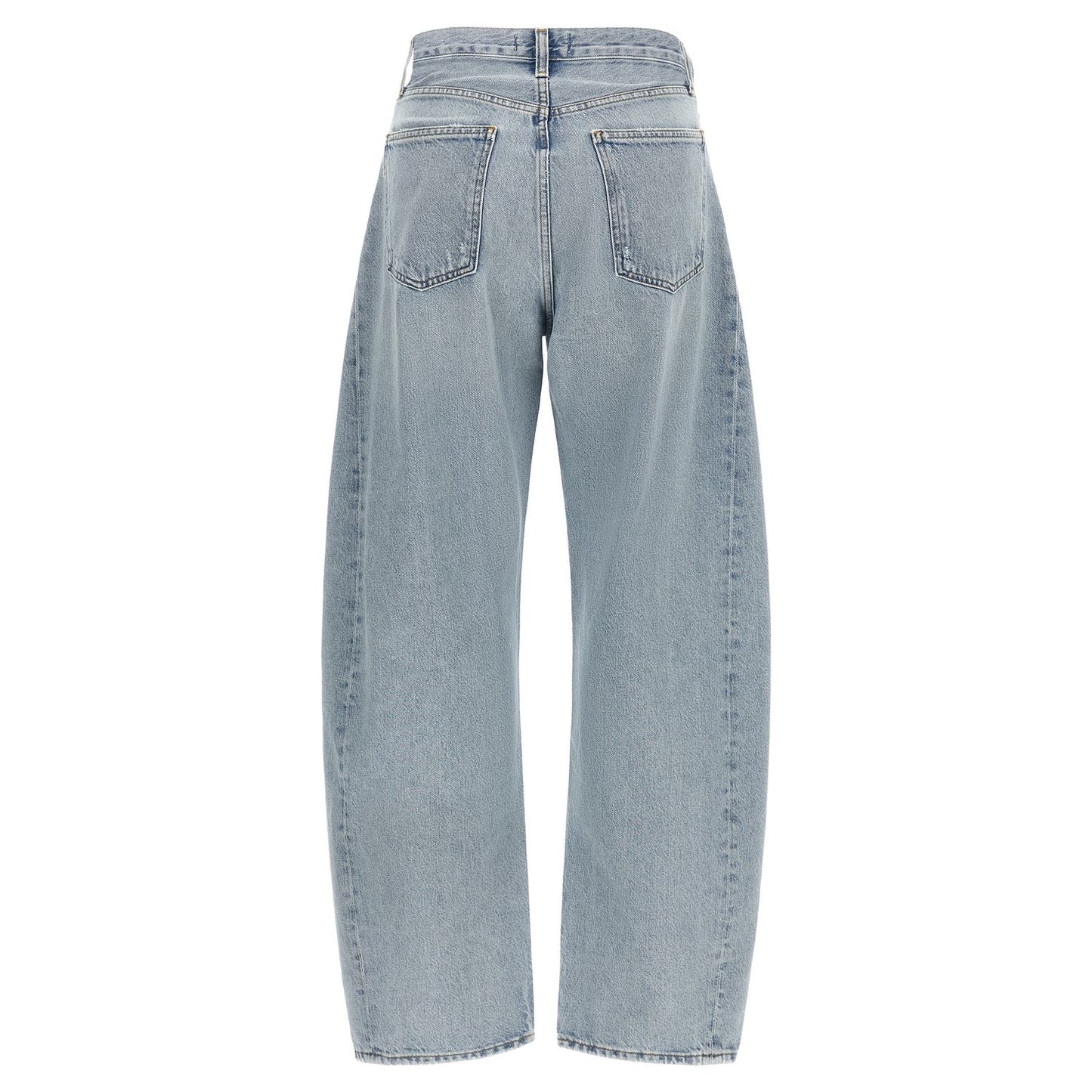 Agolde Blue Cotton High-Waisted Jean