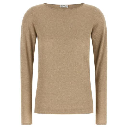Brunello Cucinelli Beige Cashmere Cardigan