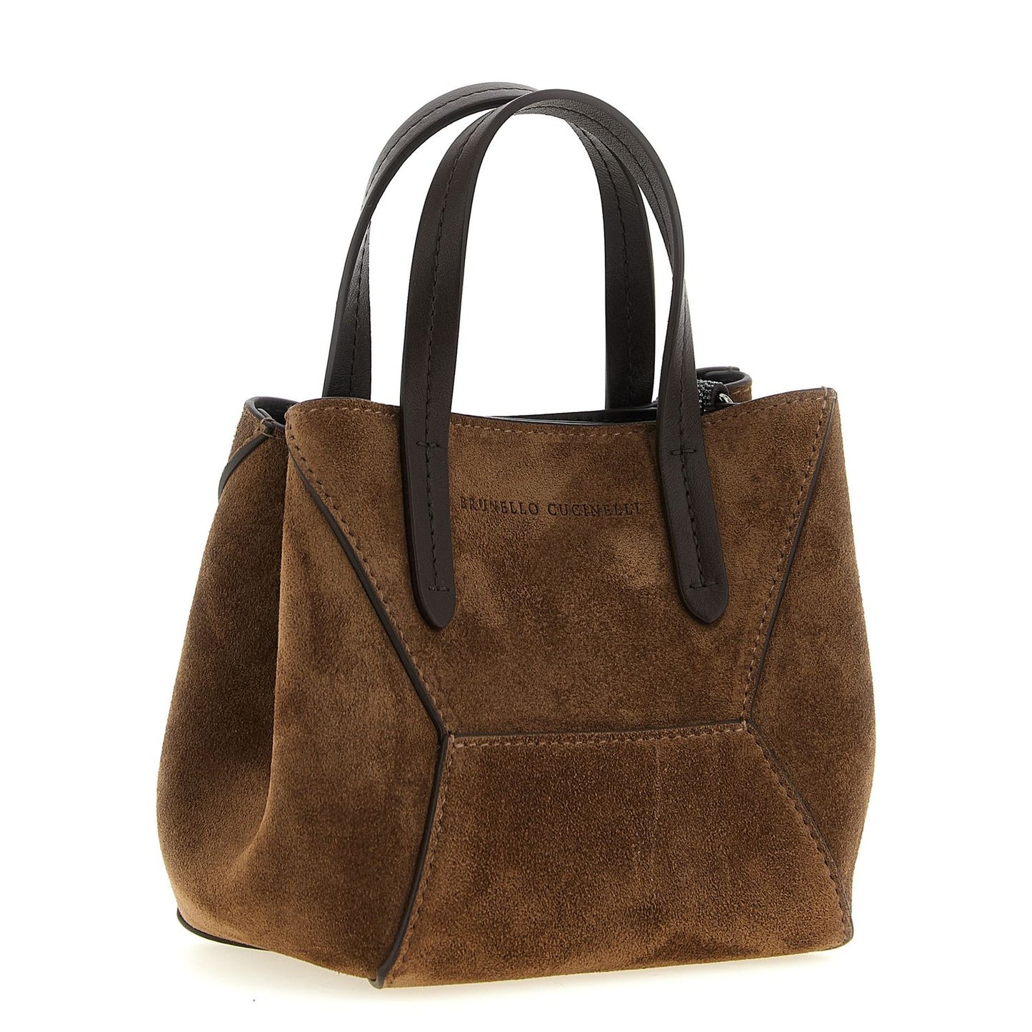 Brunello Cucinelli Brown Calfskin Handbag